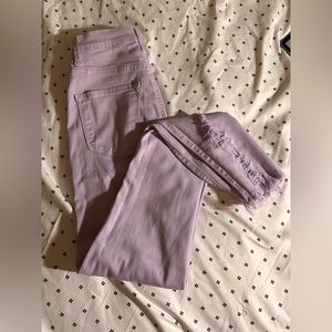 Fashion nova - lavender ripped jeans